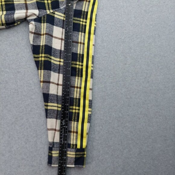 Brooklyn Standard Button Shirt Yellow Plaid  XL  Yellow Black Stripes on Sleeves - Picture 12 of 15